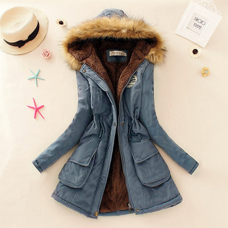 Online discount shop Australia - Jacket Women Faux Fur Collar Womens Coats Long Down Parka Hoodies Parkas Warmer Classical Jackets