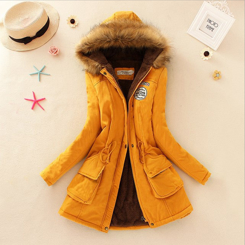 Online discount shop Australia - Jacket Women Faux Fur Collar Womens Coats Long Down Parka Hoodies Parkas Warmer Classical Jackets