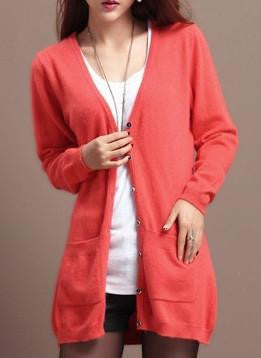 sweaters women long cardigan cashmere material loose sweater for female outerwear coat with pockets wool sweater lady