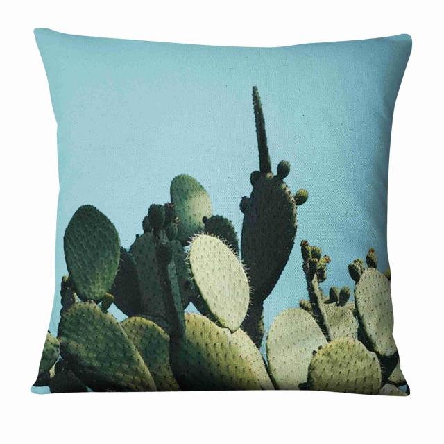 Tropical Cactus Plant Printed Cushion Decorative Pillow Fresh Green Pillowcase Home Decor Sofa Throw Pillow Almofadas Decorativa-Dollar Bargains Online Shopping Australia