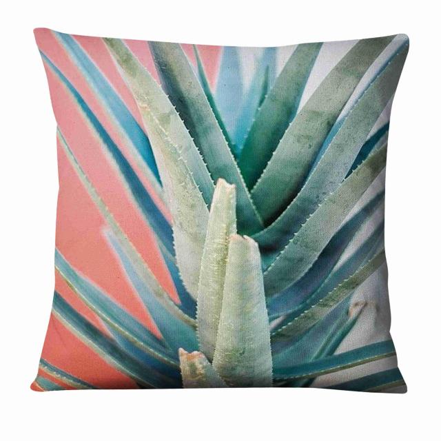 Tropical Cactus Plant Printed Cushion Decorative Pillow Fresh Green Pillowcase Home Decor Sofa Throw Pillow Almofadas Decorativa-Dollar Bargains Online Shopping Australia