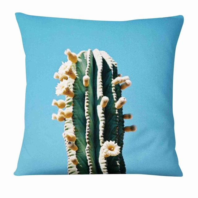 Tropical Cactus Plant Printed Cushion Decorative Pillow Fresh Green Pillowcase Home Decor Sofa Throw Pillow Almofadas Decorativa-Dollar Bargains Online Shopping Australia