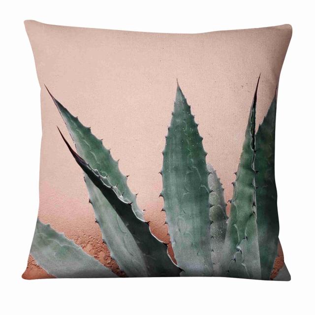 Tropical Cactus Plant Printed Cushion Decorative Pillow Fresh Green Pillowcase Home Decor Sofa Throw Pillow Almofadas Decorativa-Dollar Bargains Online Shopping Australia