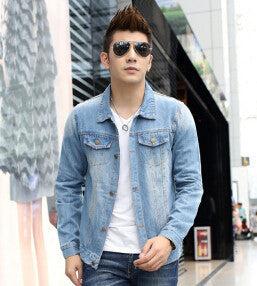 Online discount shop Australia - Men's Casual Denim Jackets hooded overcoat jacket Men's Coat