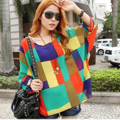 Vestidos Dress 2017 Fashion Women Chiffon Dress 4XL 6XL Plus Size Women Clothing Batwing Sleeve Summer Dresses Beach Dress