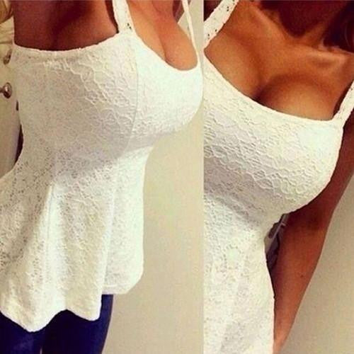 Women's Fashion Lace Floral Bodycon Strap Sleeveless Tank Top Vest Arrival