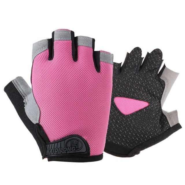 Men Women Half Finger Fitness Gloves Breathable Anti-slip Weightlifting Dumbbell Horizontal Bar Training gloves-Dollar Bargains Online Shopping Australia