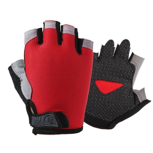 Men Women Half Finger Fitness Gloves Breathable Anti-slip Weightlifting Dumbbell Horizontal Bar Training gloves-Dollar Bargains Online Shopping Australia