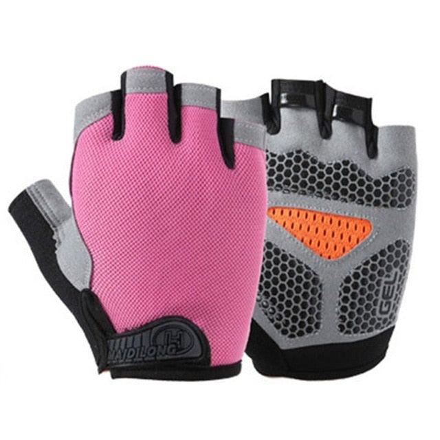 Men Women Half Finger Fitness Gloves Breathable Anti-slip Weightlifting Dumbbell Horizontal Bar Training gloves-Dollar Bargains Online Shopping Australia