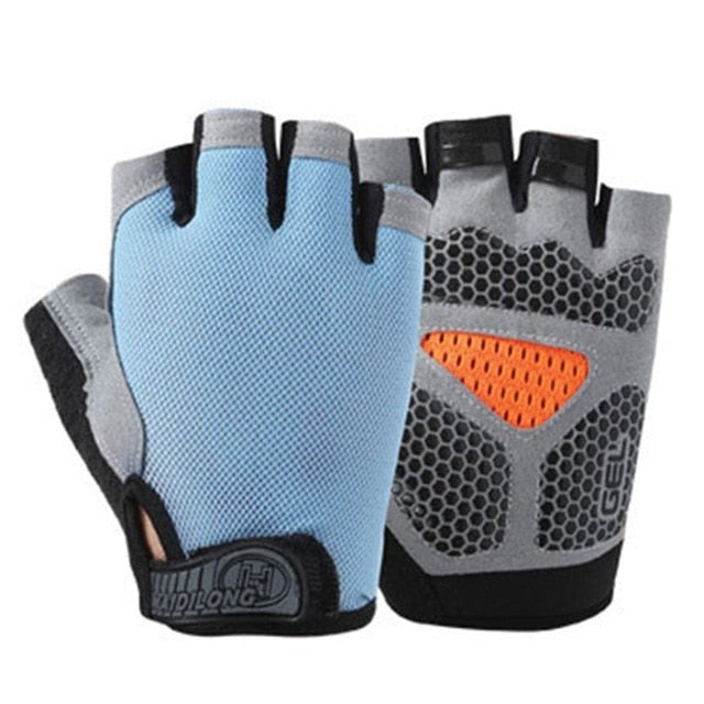 Men Women Half Finger Fitness Gloves Breathable Anti-slip Weightlifting Dumbbell Horizontal Bar Training gloves-Dollar Bargains Online Shopping Australia