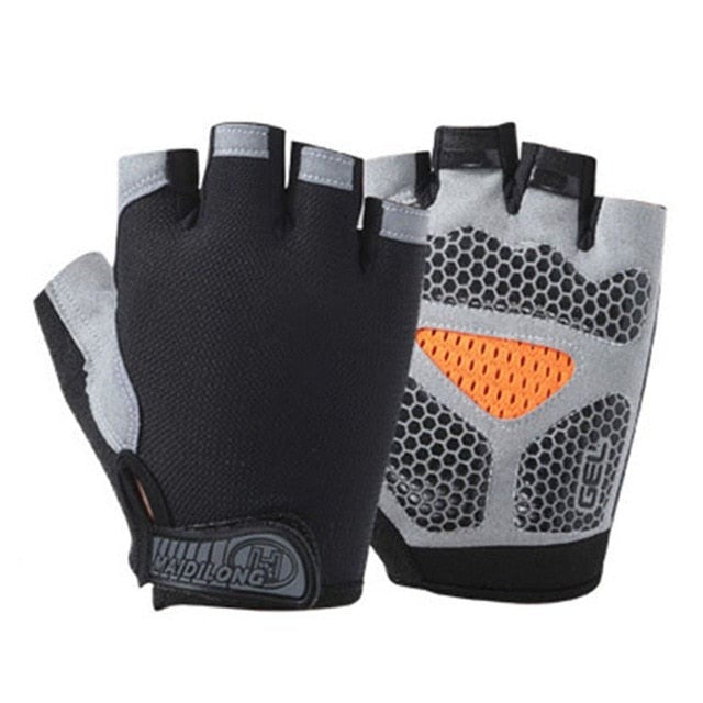 Men Women Half Finger Fitness Gloves Breathable Anti-slip Weightlifting Dumbbell Horizontal Bar Training gloves-Dollar Bargains Online Shopping Australia