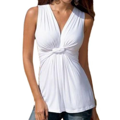 Online discount shop Australia - New Arrival  Womens Ladies Sexy Slim V Neck Bandage Tank Top  Casual Loose Fitness Bustier Blouse Vest Shirt Z2