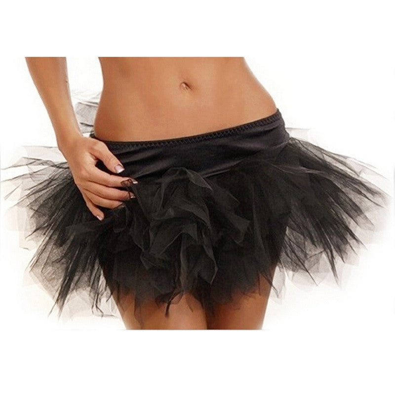 Lady Women's Tutu Skirt Costume Petticoat Fit Corsets Mini Skirt Partywear