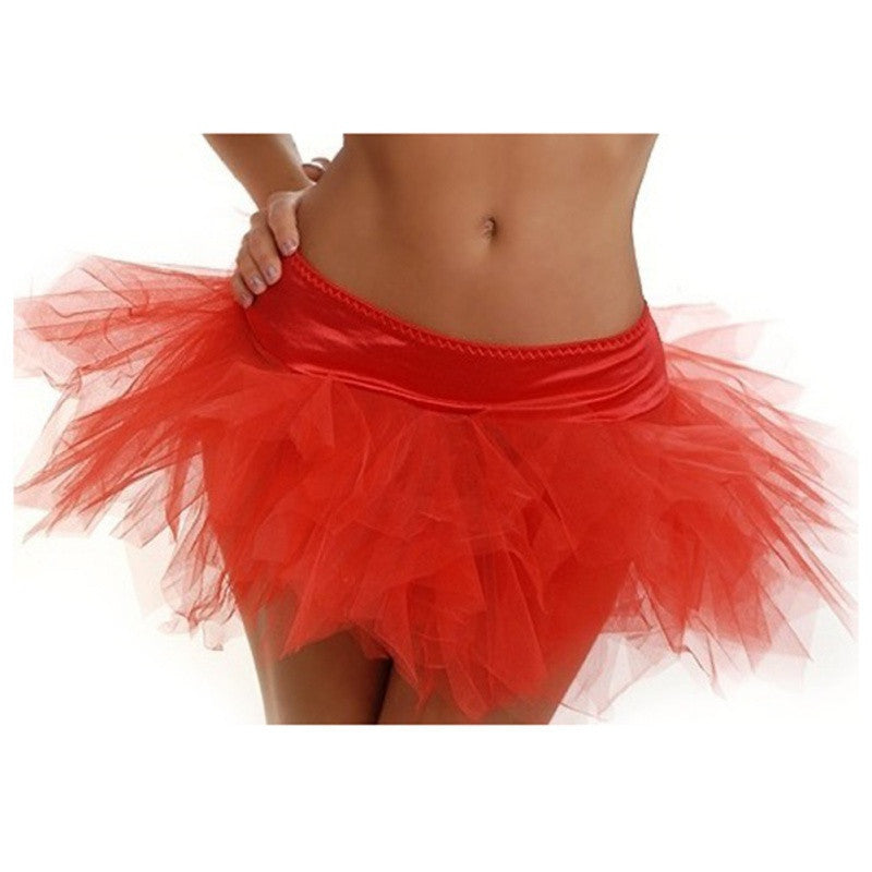 Lady Women's Tutu Skirt Costume Petticoat Fit Corsets Mini Skirt Partywear