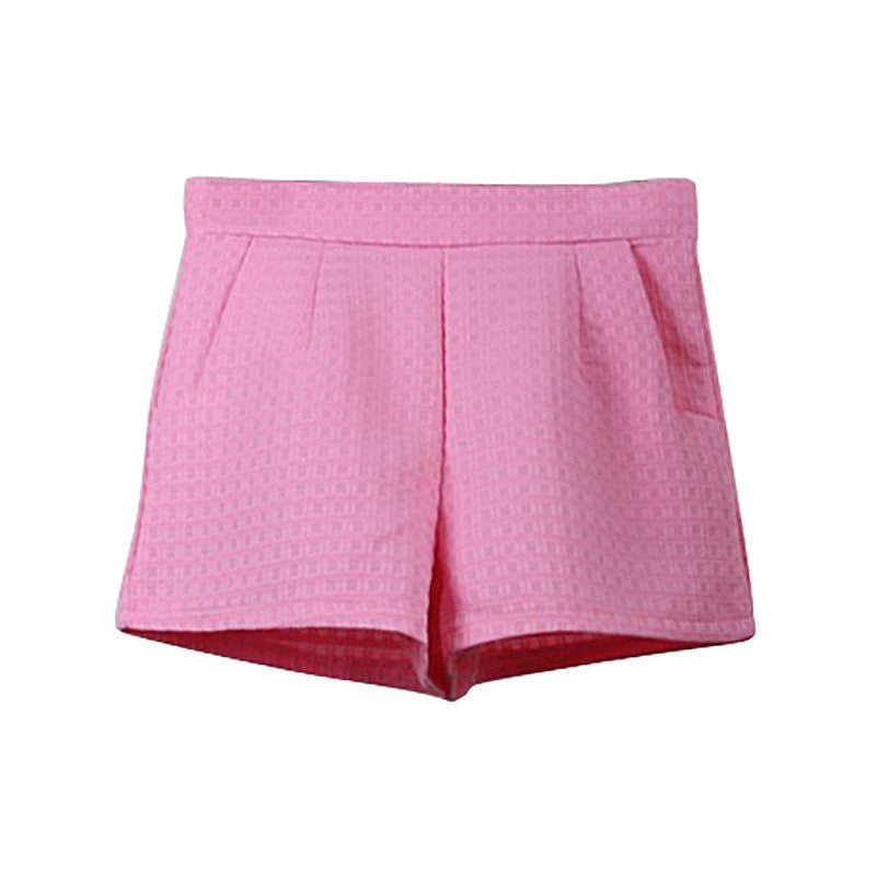 Online discount shop Australia - Fashion Europe Style Plaid Shorts Casual Women Jeans Shorts High Waist Shorts