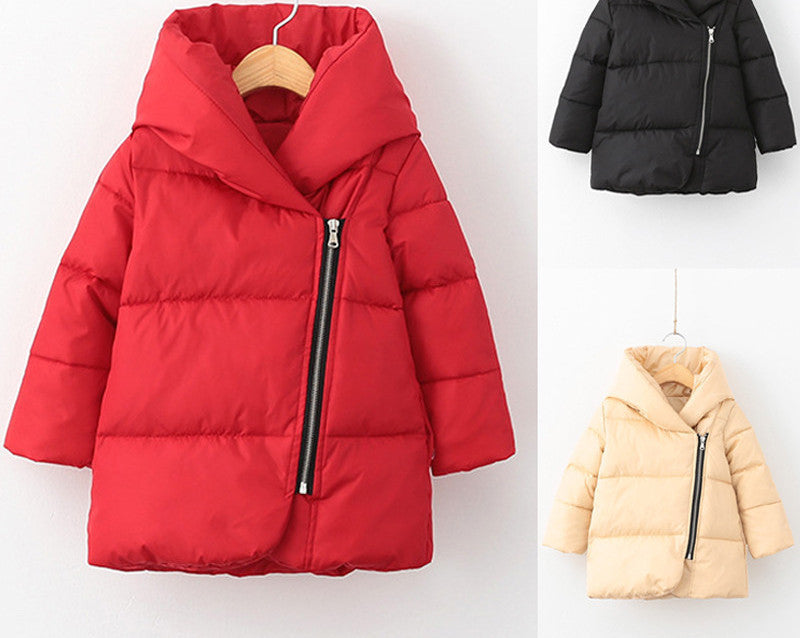 Online discount shop Australia - Fashion Children Girls Boys Warm Thick Down Parkas Children Long Outerwear Hooded Jacket Coat Clothing for Kids