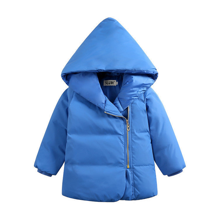 Online discount shop Australia - Fashion Children Girls Boys Warm Thick Down Parkas Children Long Outerwear Hooded Jacket Coat Clothing for Kids