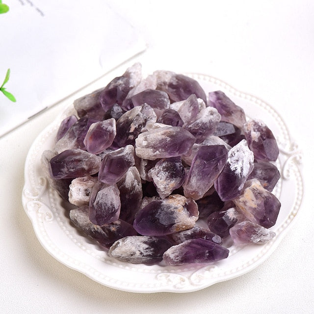 Natural Crystal Quartz Minerals Specimen Amethyst Rose quartz Irregular Shape Rough Rock Stone Reiki Healing Home Decoration