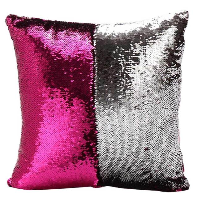 Mermaid Pillows Two Tone Sequins Throw Pillow Cushion Case DIY Case Double Sides Decorative Pillows-Dollar Bargains Online Shopping Australia