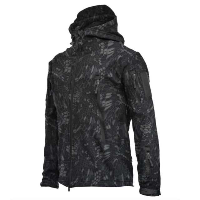 jacket Outdoor Soft Shell Fleece Windproof  Waterproof Breathable And Thermal Three In One Youth Hooded