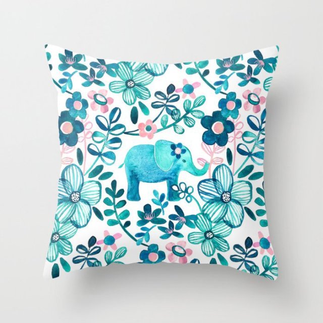 Super Hot Hipster Light Blue Green Mint Cushion Cases Modern Geometry Print Boho Decorative Pillowcase Sofa Couch Throw Pillows-Dollar Bargains Online Shopping Australia