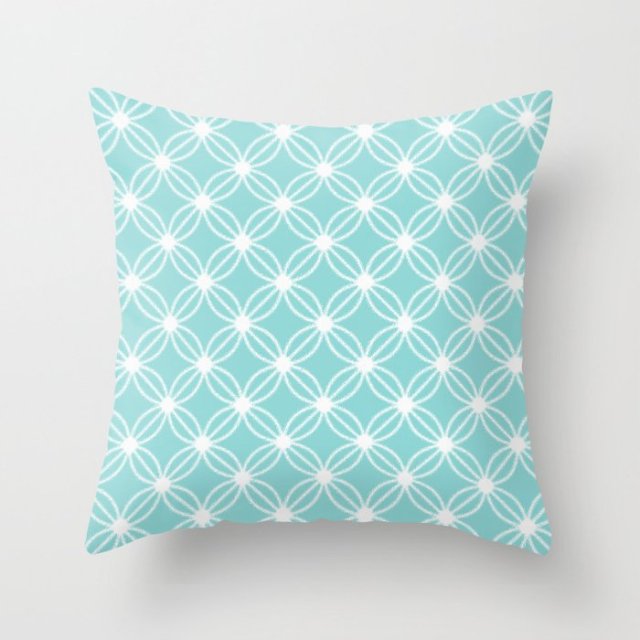 Super Hot Hipster Light Blue Green Mint Cushion Cases Modern Geometry Print Boho Decorative Pillowcase Sofa Couch Throw Pillows-Dollar Bargains Online Shopping Australia