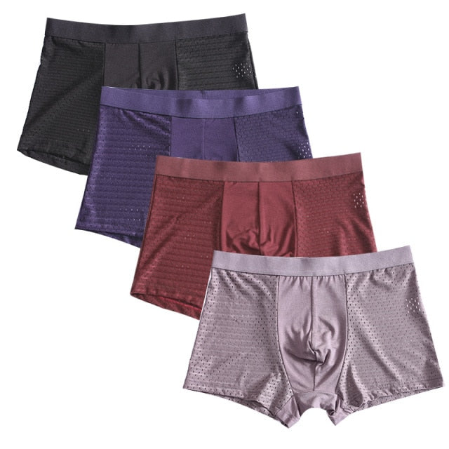 4pcs/lot Bamboo Fiber Boxer Pantie Underpant plus size shorts breathable underwear-Dollar Bargains Online Shopping Australia