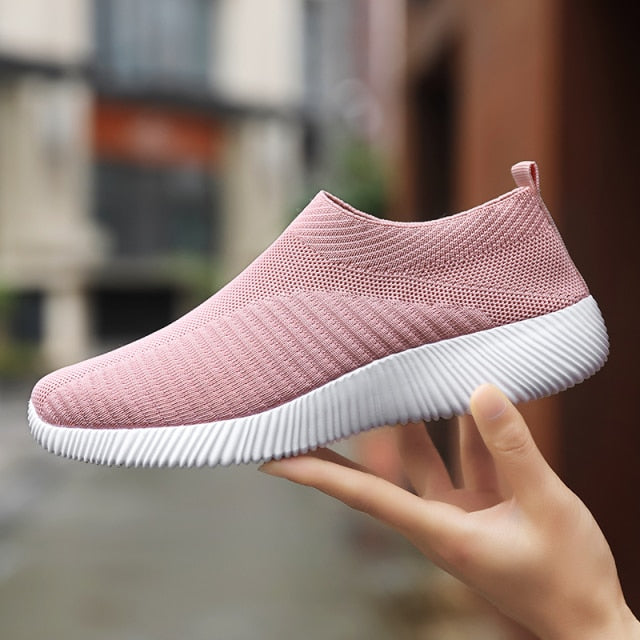 Sneakers Women Walking Shoes Woman Lightweight Loafers Tennis Casual Ladies Fashion Slip on Sock Vulcanized Shoes Plus-Dollar Bargains Online Shopping Australia