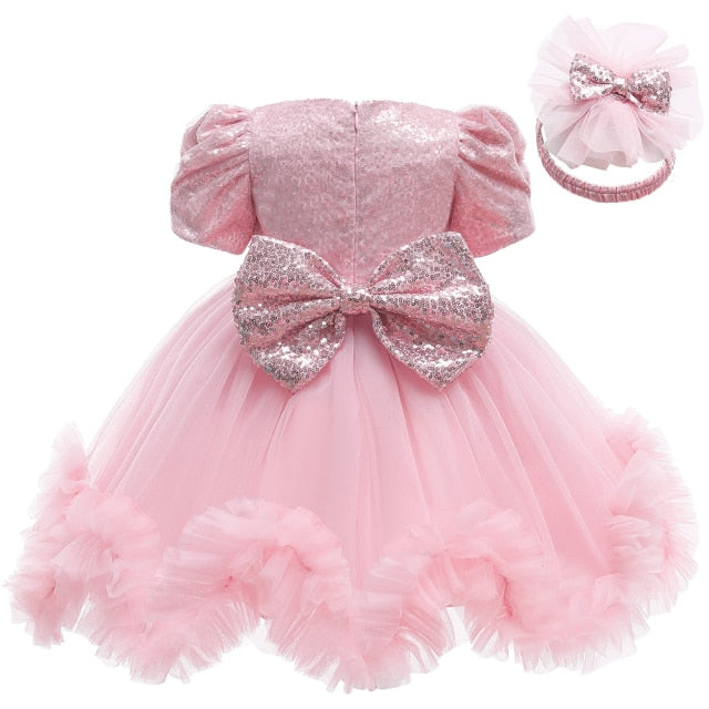 Newborn Dress For Girls Kids Christmas Dresses Baby Girls 1st Birthday Wedding Princess Dress For bridesmaids Infant Vestidos 2Y