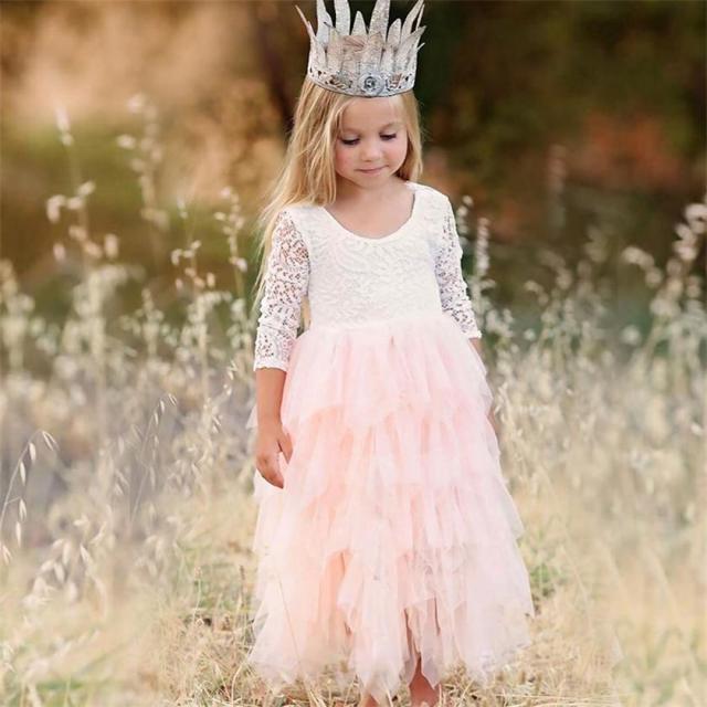 Vestidos Girls Winter Dress 2021 Brand Backless Teenage Party Unicorn Princess Dress Children Costume for Kids Clothes Pink 3-8T