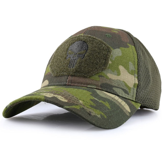 Outdoor Multicam Camouflage Adjustable Cap Mesh Tactical Military Army Airsoft Fishing Hunting Hiking Basketball Snapback Hat-Dollar Bargains Online Shopping Australia