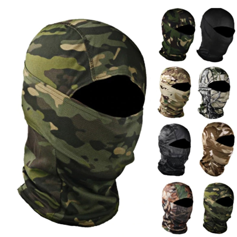 Tactical Camouflage Balaclava Full Face Mask Wargame Army Hunting Cycling Sports Helmet Liner Military Multicam CP-Dollar Bargains Online Shopping Australia