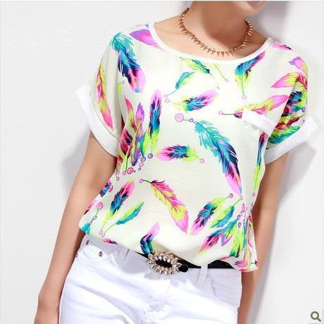 Print Tops Casual Clothes Summer Fashion t Shirt Women Tops Tee-Dollar Bargains Online Shopping Australia