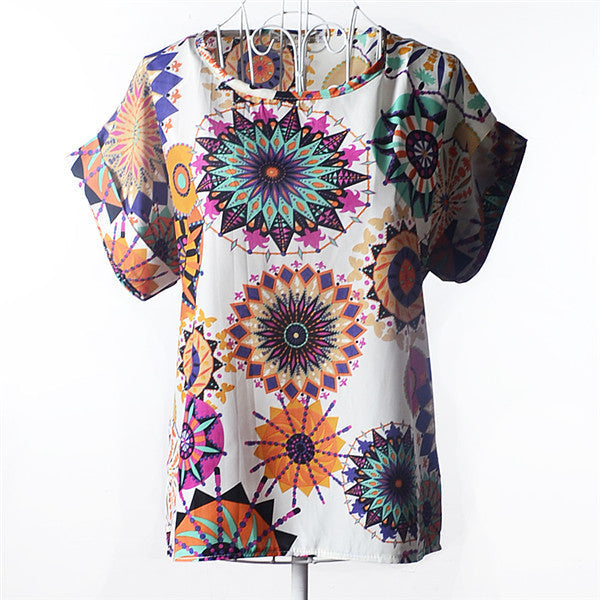 Print Tops Casual Clothes Summer Fashion t Shirt Women Tops Tee-Dollar Bargains Online Shopping Australia