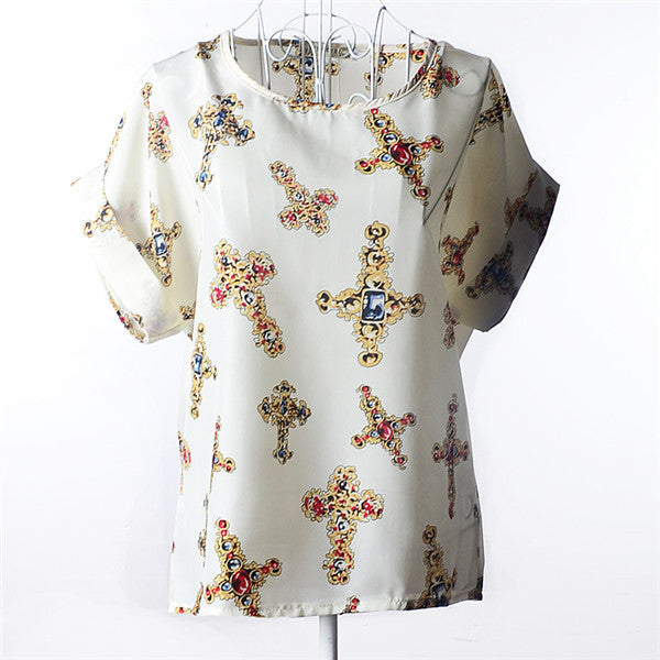 Print Tops Casual Clothes Summer Fashion t Shirt Women Tops Tee-Dollar Bargains Online Shopping Australia