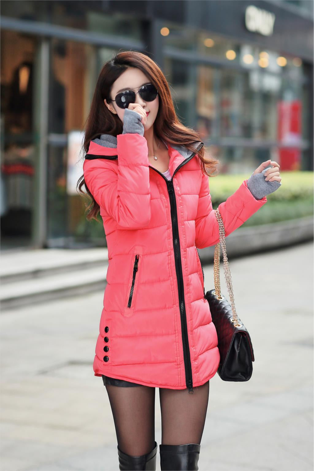 Wadded Jacket Female Women Winter Jacket Down Cotton Coat Slim Parkas Ladies Plus Size Womens Jackets And Coats TD2-Dollar Bargains Online Shopping Australia