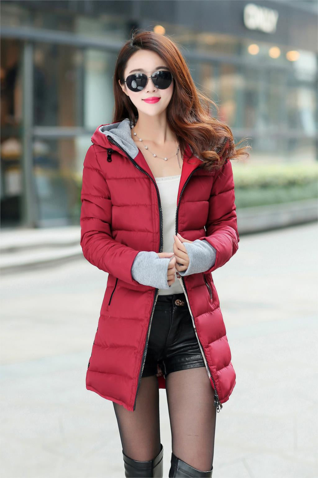 Wadded Jacket Female Women Winter Jacket Down Cotton Coat Slim Parkas Ladies Plus Size Womens Jackets And Coats TD2-Dollar Bargains Online Shopping Australia