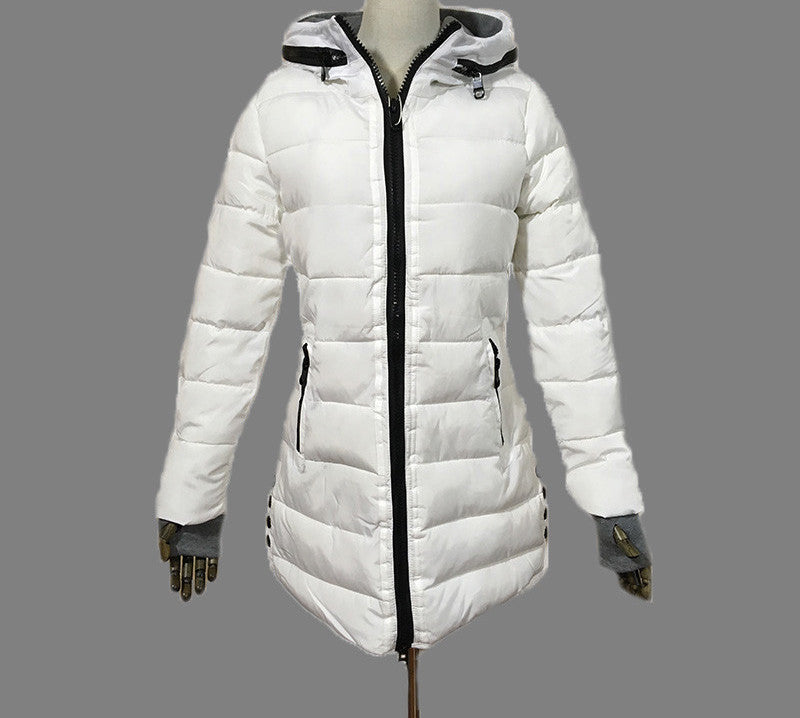 Wadded Clothing Female Women's Winter Jacket Down Cotton Jacket Slim Parkas Ladies Coats Plus Size XS-XXL-Dollar Bargains Online Shopping Australia