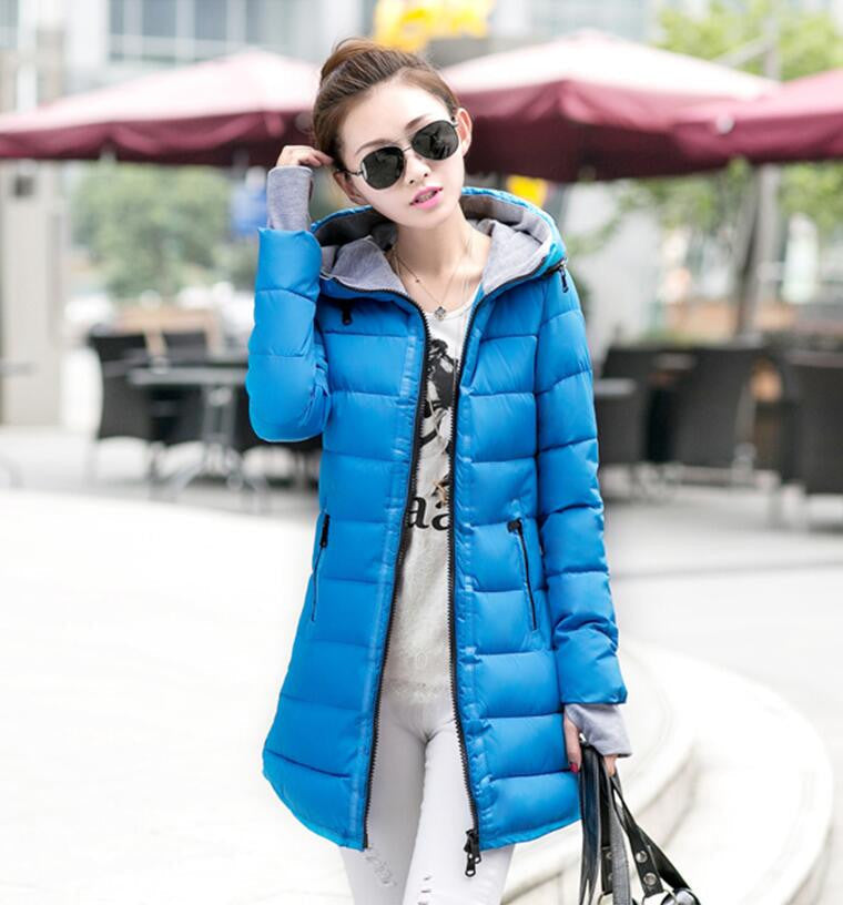 Wadded Clothing Female Women's Winter Jacket Down Cotton Jacket Slim Parkas Ladies Coats Plus Size XS-XXL-Dollar Bargains Online Shopping Australia