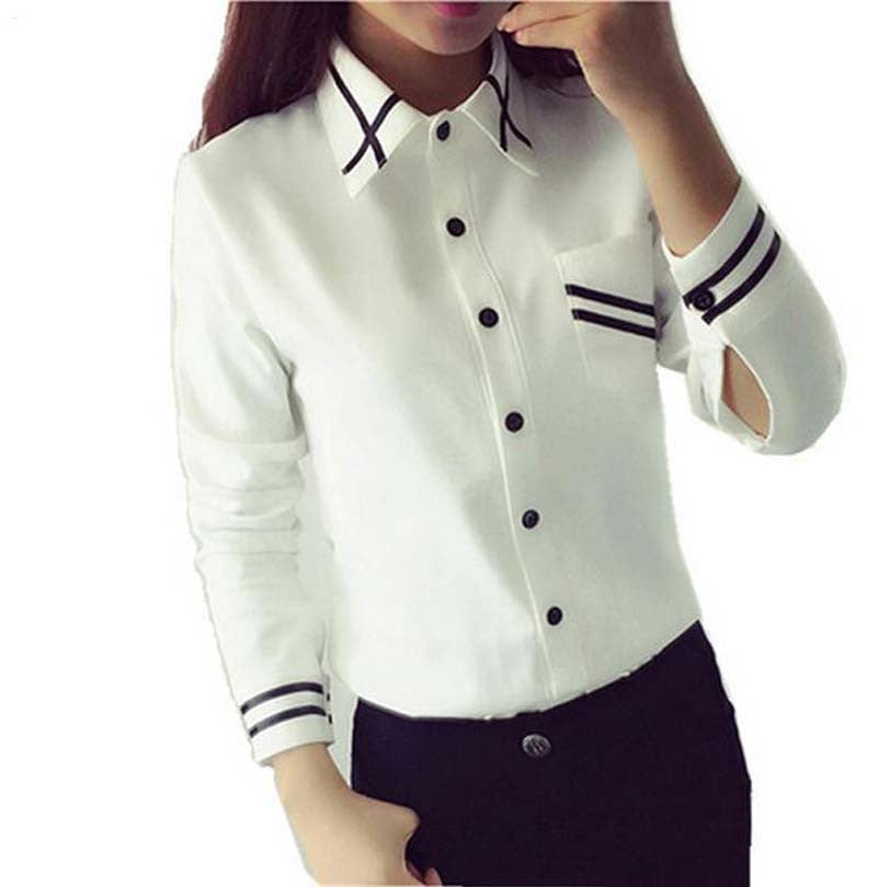 Fashion female elegant bow tie white blouses Chiffon turn down collar shirt Ladies tops school blouse Women Plus Size NS1010-Dollar Bargains Online Shopping Australia