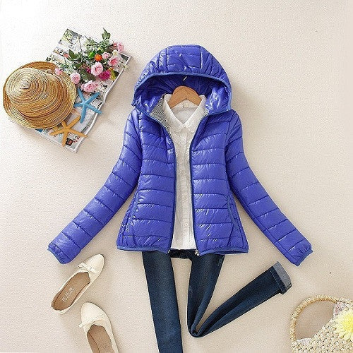 8 Colors Winter Jacket Women Fashion Ladies Parkas Slim Hooded Padded Overcoat Winter Coat Women Tops Plus Size XXL-Dollar Bargains Online Shopping Australia