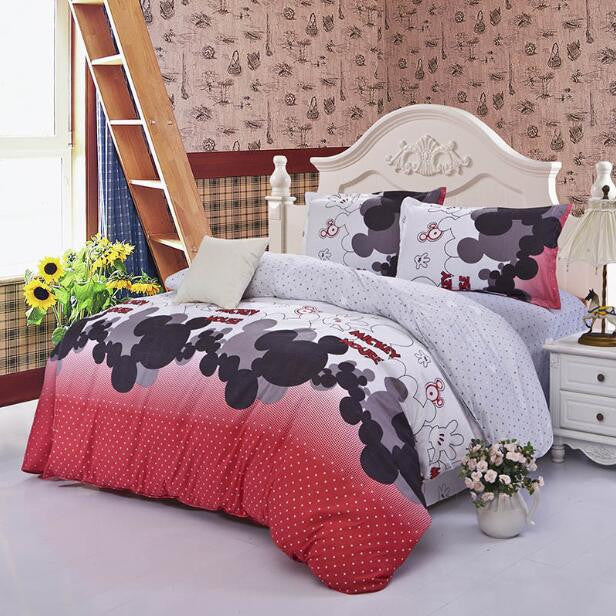 3/4Pcs Bedding-set Family Cotton Bedding Set Bed Sheets Duvet Cover King Size Linens Quilt Pillow Bedspread No Cotton Comforter-Dollar Bargains Online Shopping Australia