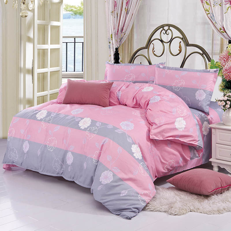 3/4Pcs Bedding-set Family Cotton Bedding Set Bed Sheets Duvet Cover King Size Linens Quilt Pillow Bedspread No Cotton Comforter-Dollar Bargains Online Shopping Australia