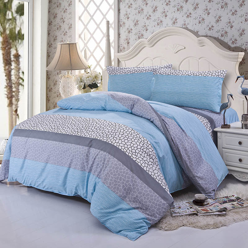 3/4Pcs Bedding-set Family Cotton Bedding Set Bed Sheets Duvet Cover King Size Linens Quilt Pillow Bedspread No Cotton Comforter-Dollar Bargains Online Shopping Australia