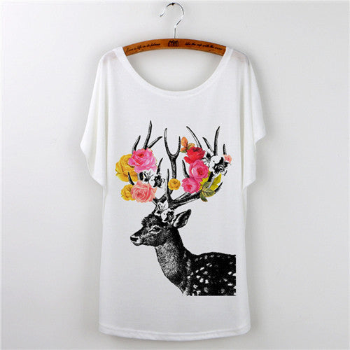 Harajuku Cat t-shirt Women Tee Shirt Femme Summer Casual Animal Cartoon print short sleeve Loose Ladies tops t shirt White-Dollar Bargains Online Shopping Australia