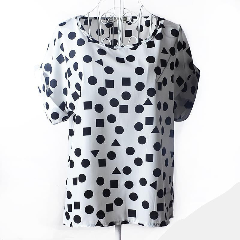 European and American plus size women clothing heart printing t shirt women short-sleeved women tops summer roupas femininas-Dollar Bargains Online Shopping Australia