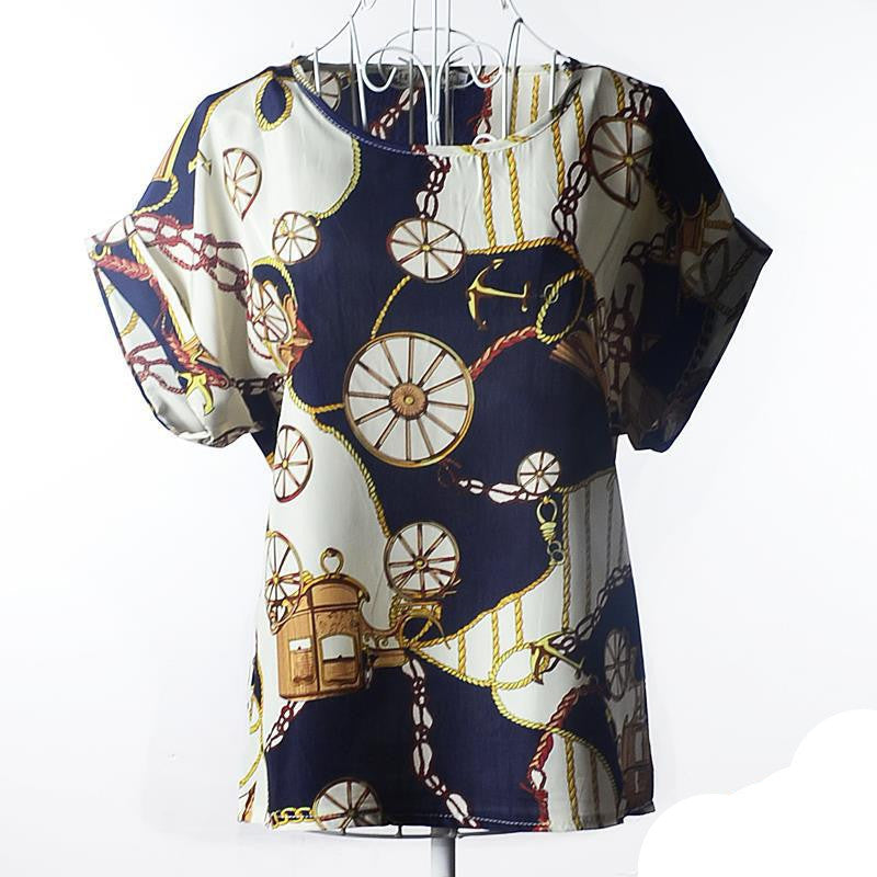 European and American plus size women clothing heart printing t shirt women short-sleeved women tops summer roupas femininas-Dollar Bargains Online Shopping Australia