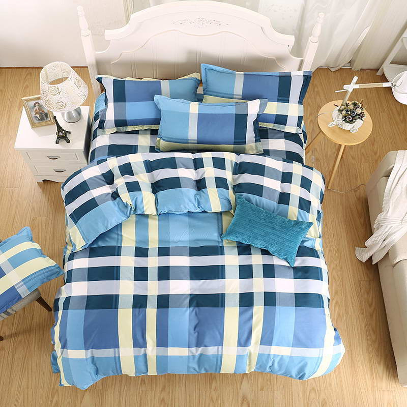 Summer style bedding cotton set twin Full Queen size duvet cover set reactive printed bed linen flat sheet bed sheet no quilt-Dollar Bargains Online Shopping Australia