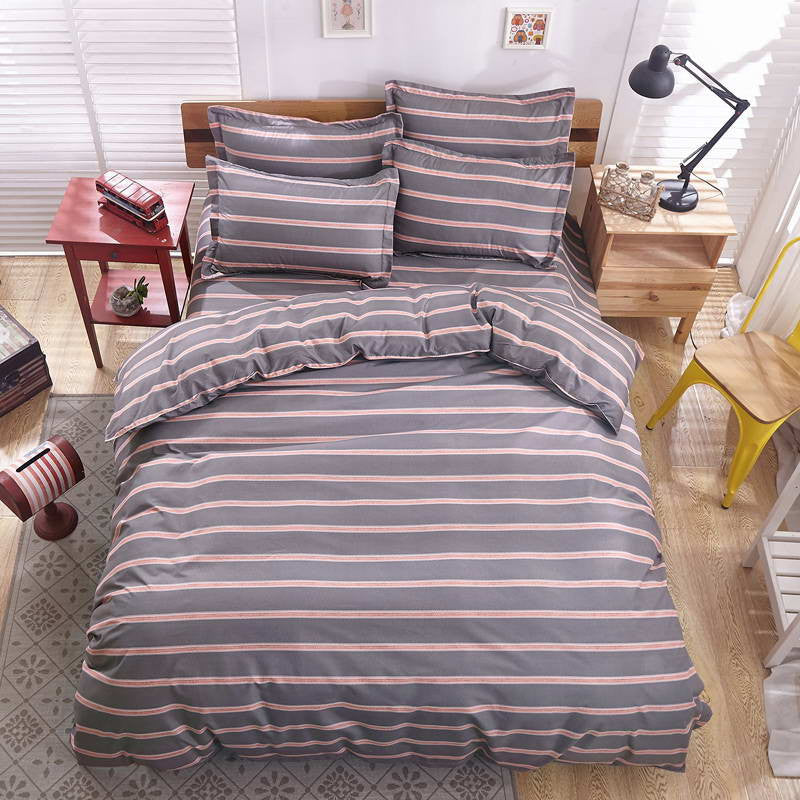 Summer style bedding cotton set twin Full Queen size duvet cover set reactive printed bed linen flat sheet bed sheet no quilt-Dollar Bargains Online Shopping Australia