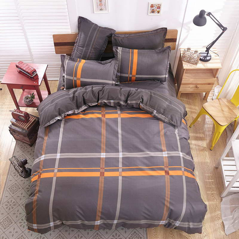 Summer style bedding cotton set twin Full Queen size duvet cover set reactive printed bed linen flat sheet bed sheet no quilt-Dollar Bargains Online Shopping Australia